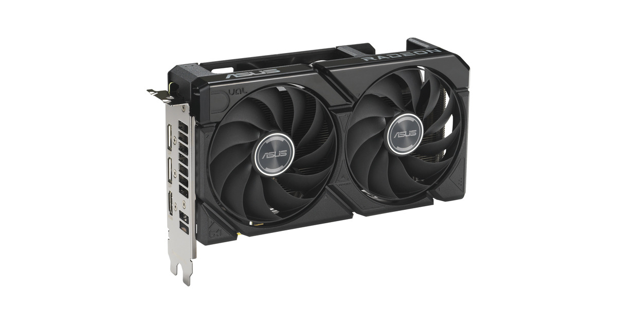 ASUSDUAL Radeon RX 9060 XT 16GB grafische kaart  (2x DisplayPort, 1x HDMI)