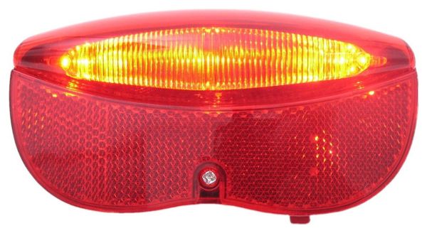 EDGE Feu arrière City Luxe - 3 Leds avec piles - 80Mm