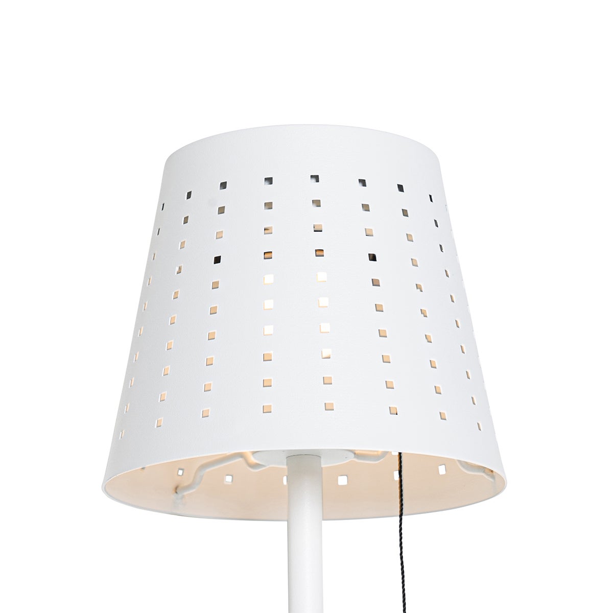 Buiten staande lamp, wit, inclusief 3-traps dimbare LED, op zonne-energie - Ferre