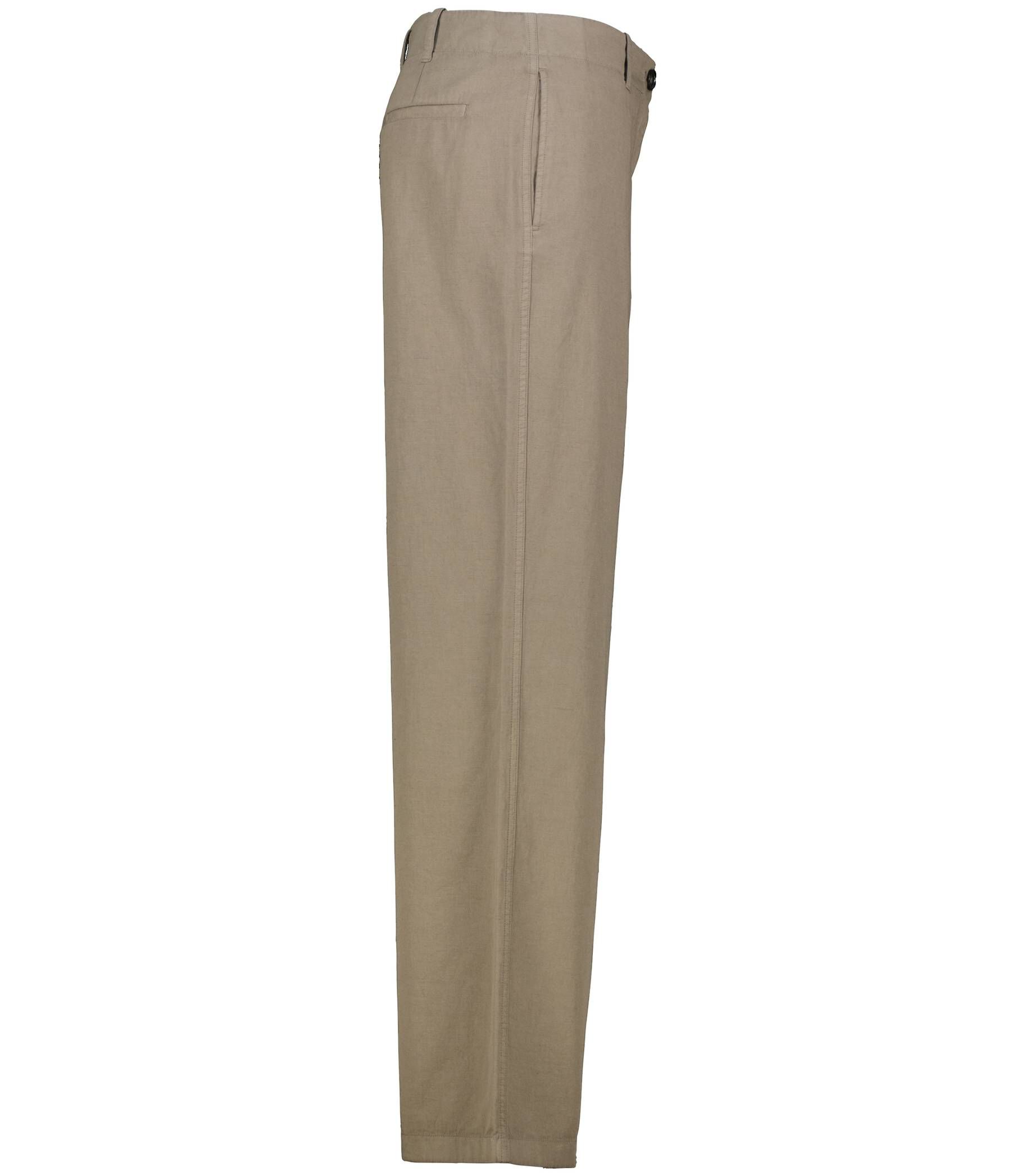 Marc O'Polo| Damen Hose aus Baumwoll-Leinen-Mix Wide Fit