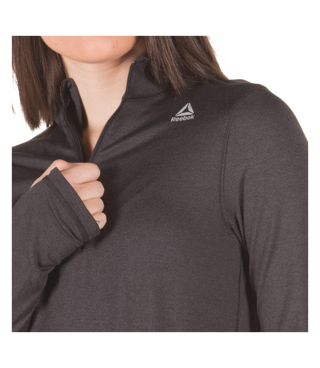 T-Shirt Noir Femme Reebok Re Zip