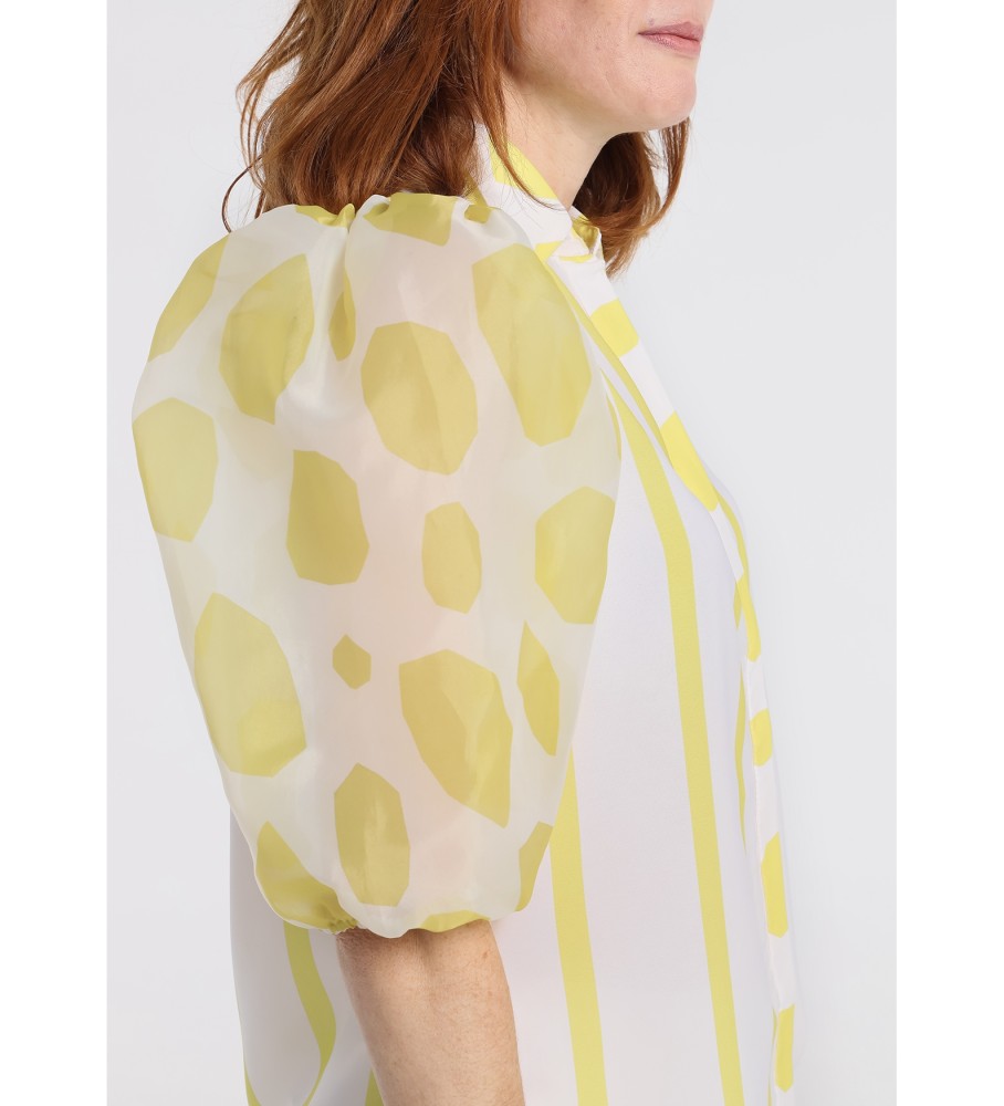 Victorio & Lucchino, Blusa V&L Cristal, branca e amarela