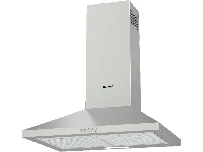 Gorenje Essential WHC629E4X - Hætte - skorsten - bredde: 60 cm - dybde: 45 cm - udtrækning og recirkulation (-) - rustfrit stål