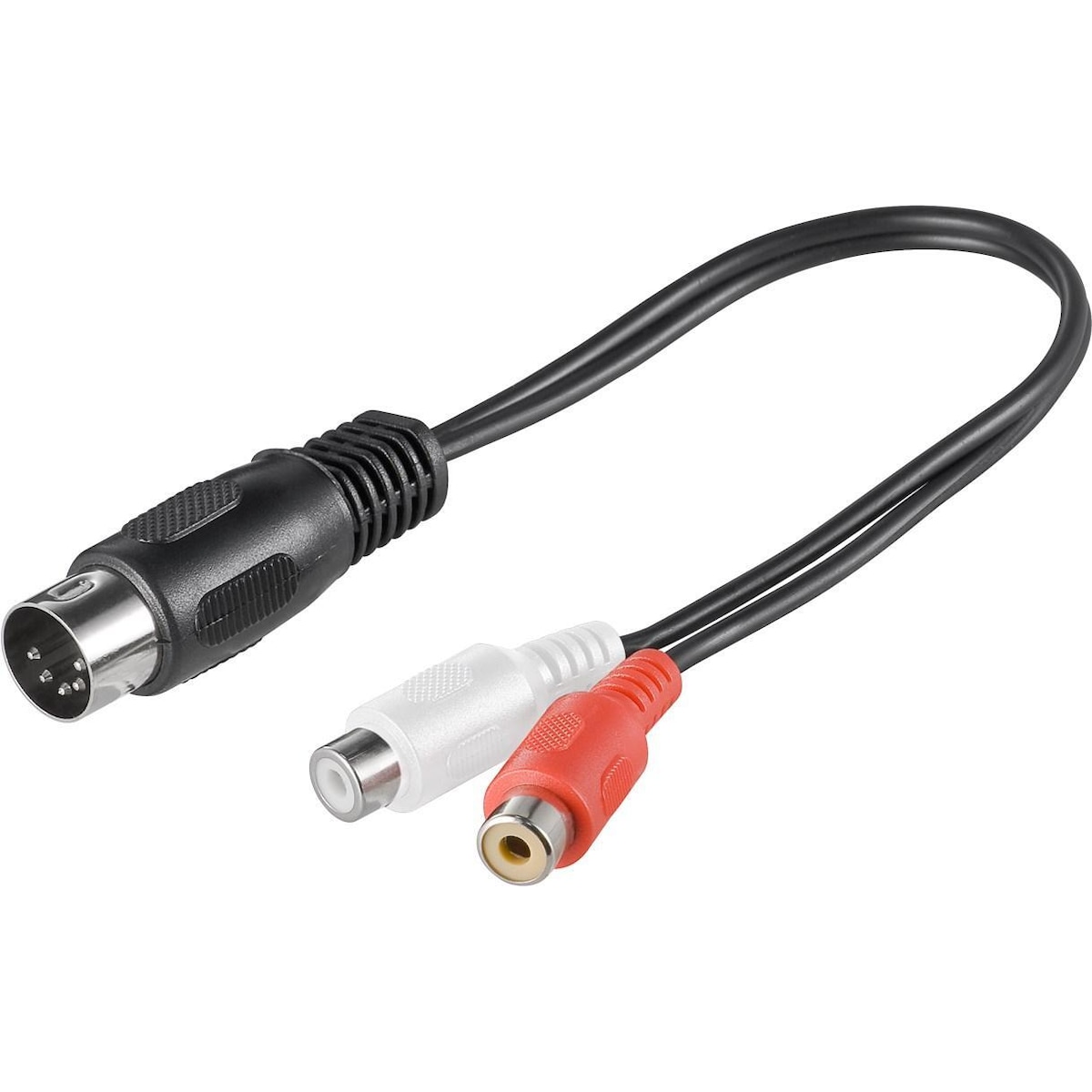 Lydkabel adapter  DIN hann til stereo RCA hunn