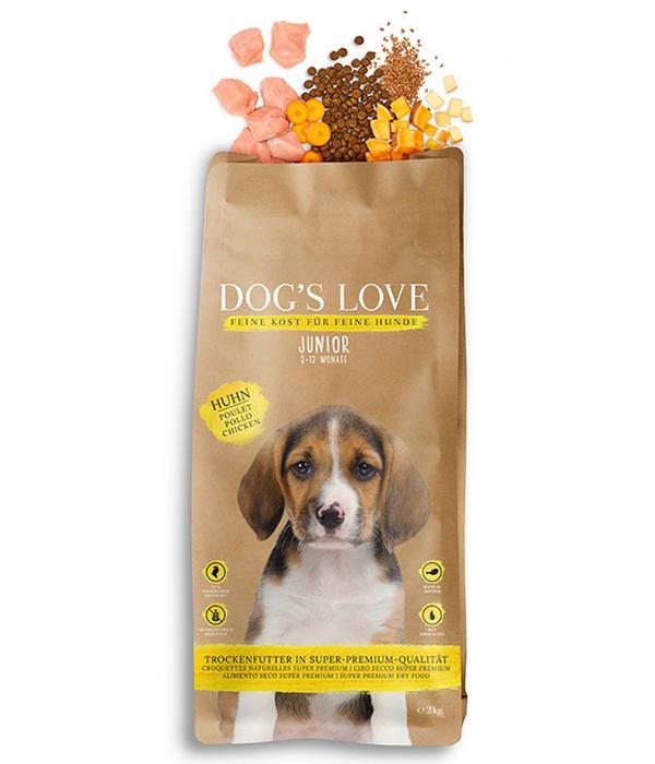 DOG'S LOVE Trockenfutter für Hunde Junior