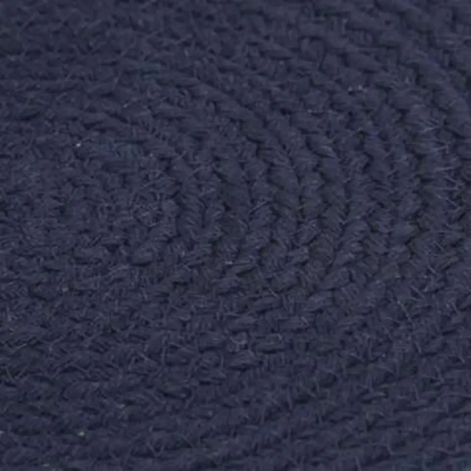 vidaXL - Placemat - Blauw - Katoen - 6 stuks