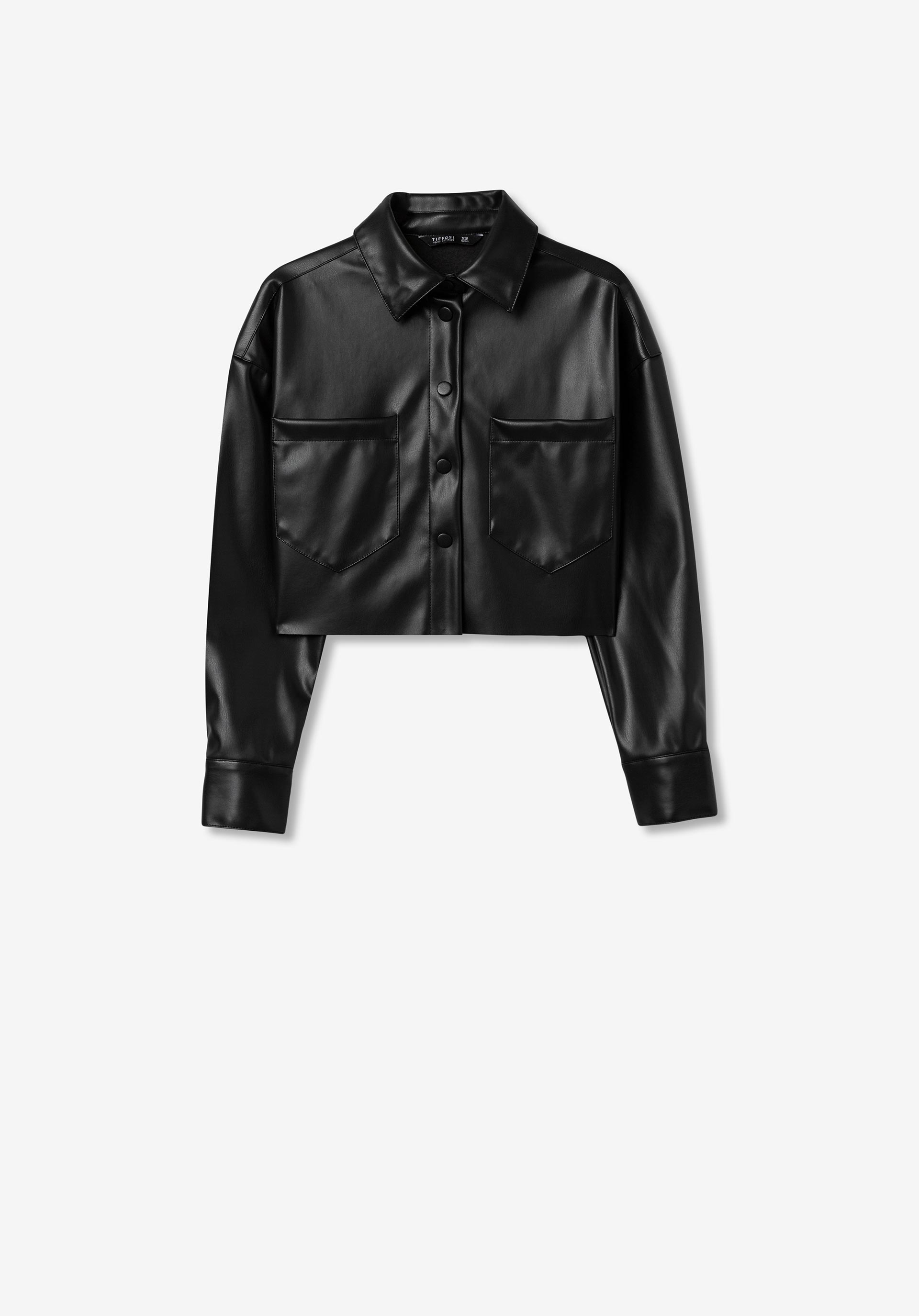 Camisa Cropped Efeito Pele