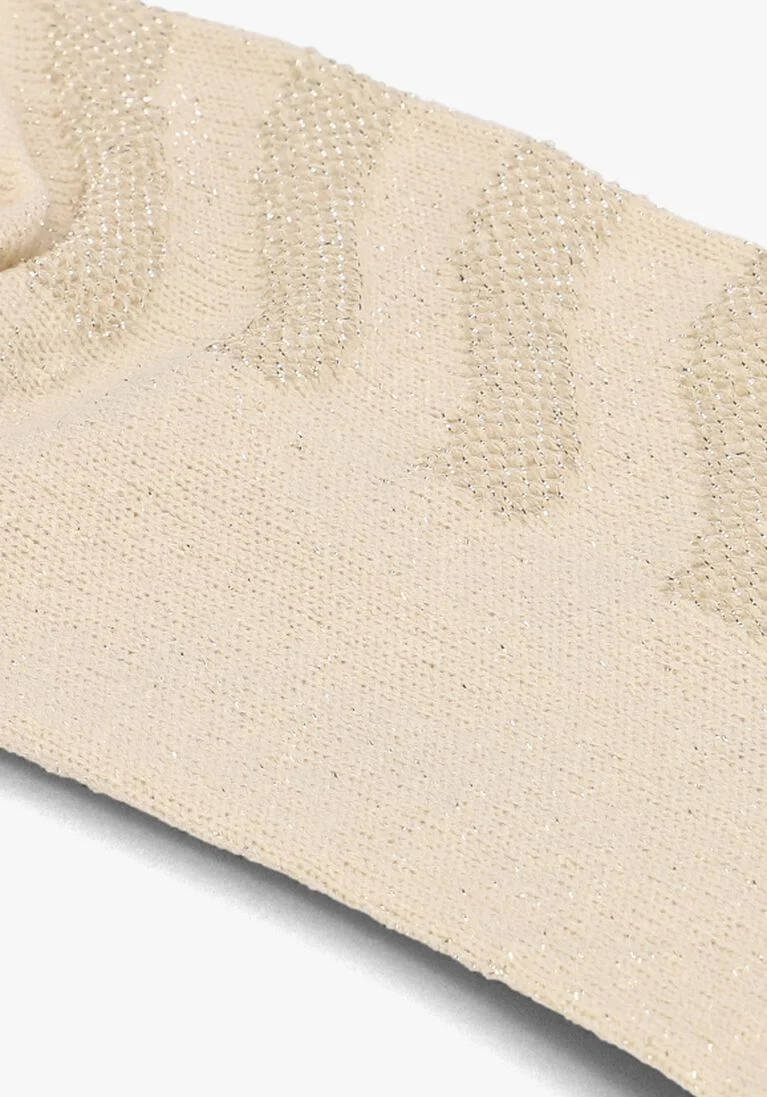 BECKSONDERGAARD witte becksondergaard sokken dopamina glitter sock