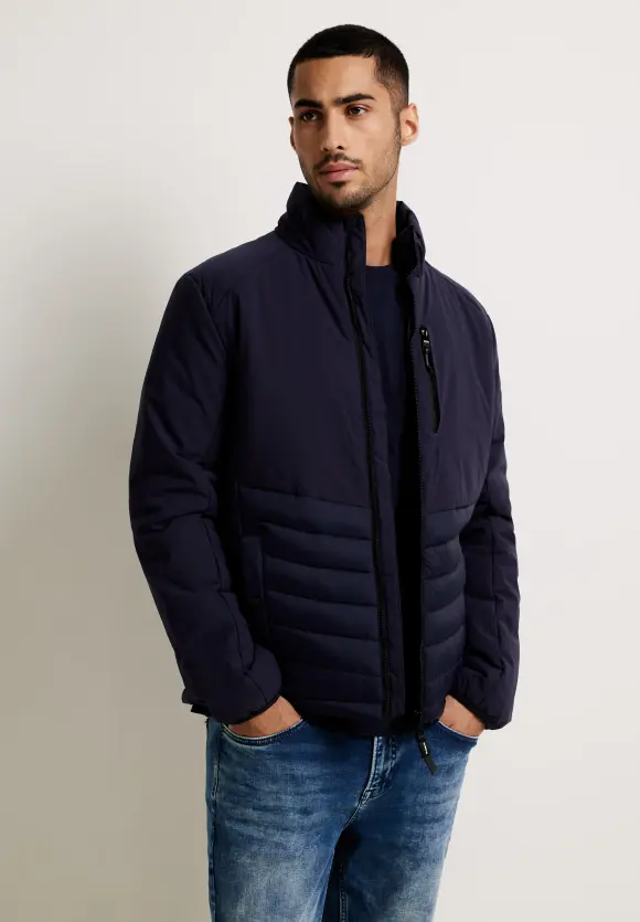 Jacke mit Steppeinsatz - deep night blue