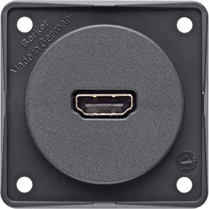 HDMI-Einbaubuchse anthrazit