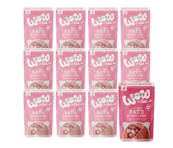 WOW® Cat Nassfutter für Katzen Premium Paté