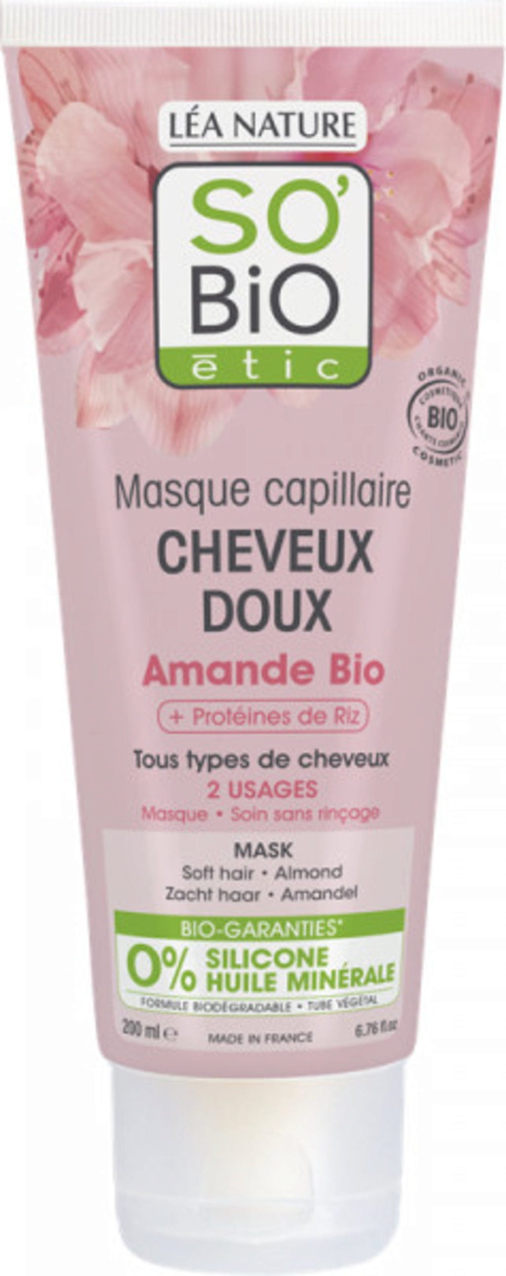 LÉA NATURE SO BiO étic  Haarmaske Bio-Mandel, 200 ml