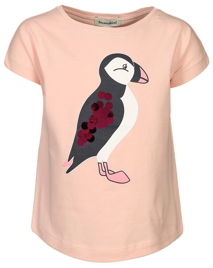 T-Shirt PUFFIN mit Pailletten in powder