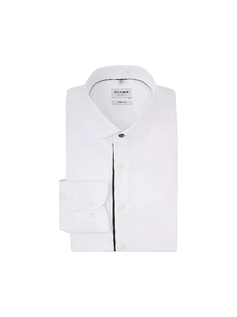 OLYMP LEVEL FIVE Hemd Body Fit weiss