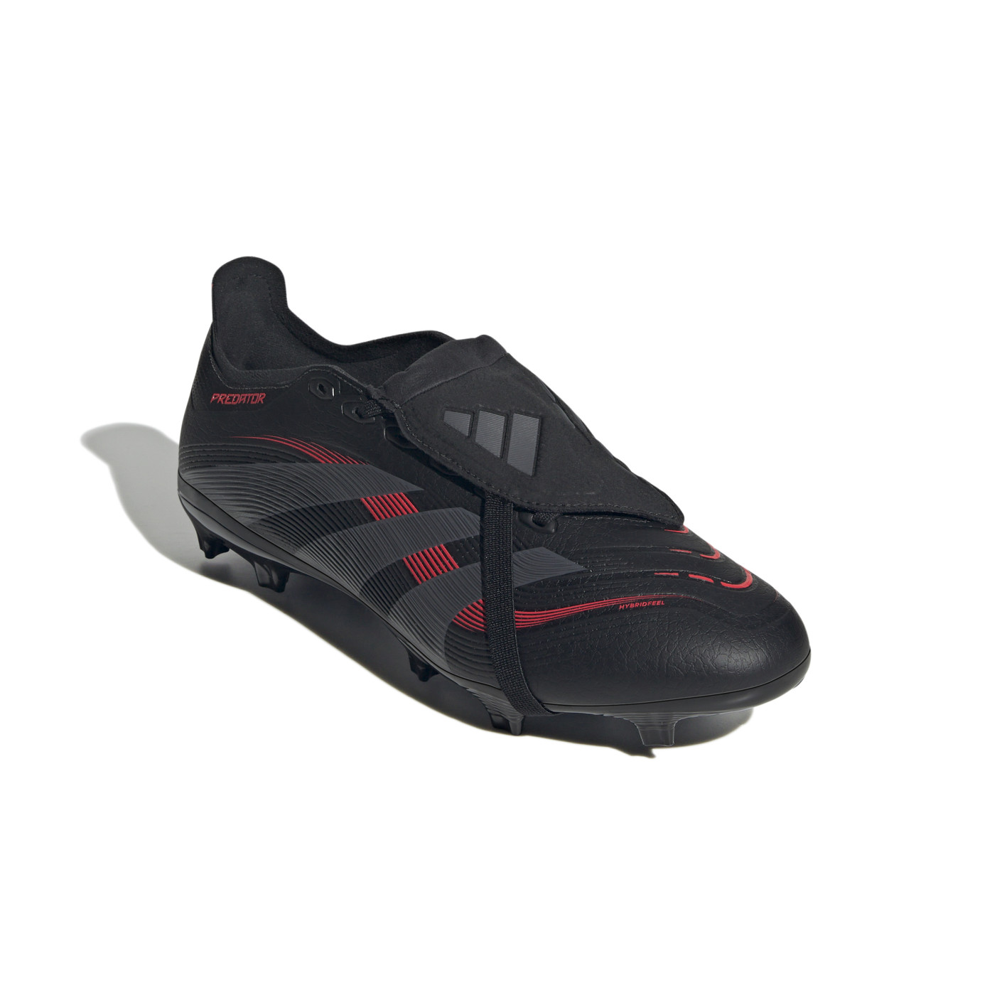 Adidas Predator League FT Gras / Kunstgras Voetbalschoenen (MG) Zwart Grijs Rood
