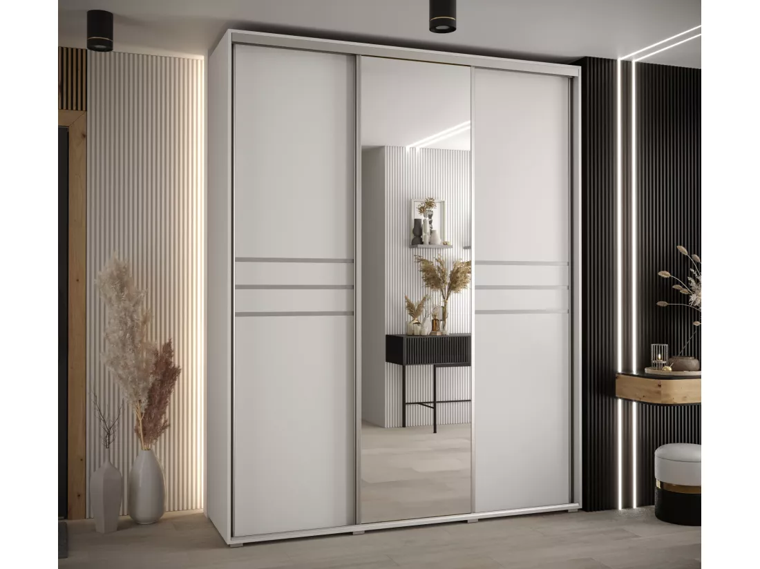 ARMOIRE DAVOS 11 À PORTES COULISSANTES 235,2/200/60 3 portes