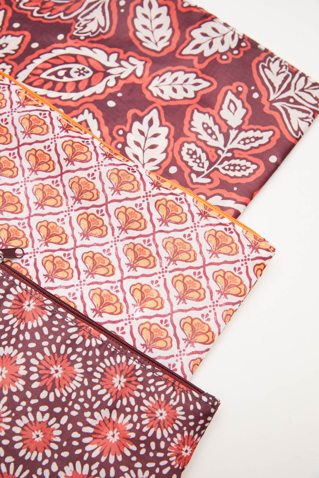Conjunto de 3 nécessaires boho - estampa