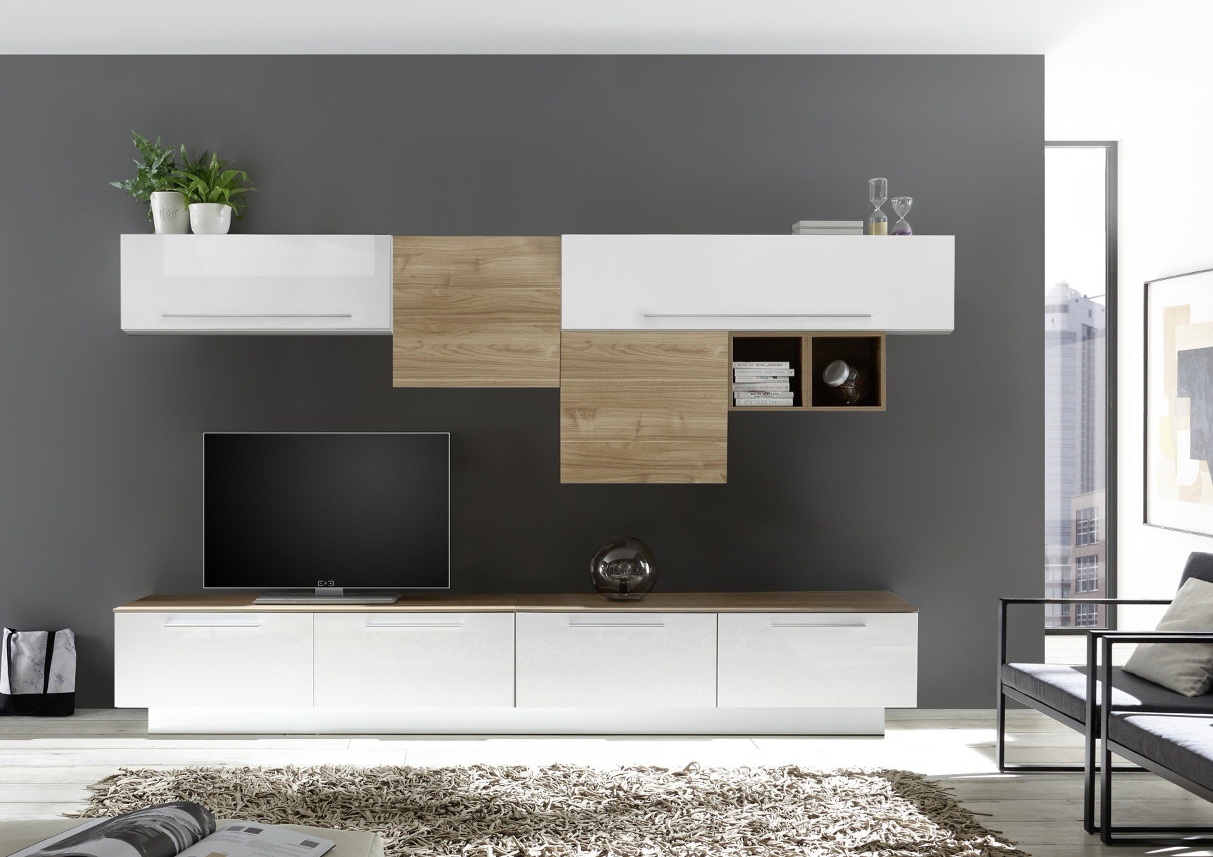 Benvenuto Design Infinity 95 cm Wandmeubel Handvat Onder
