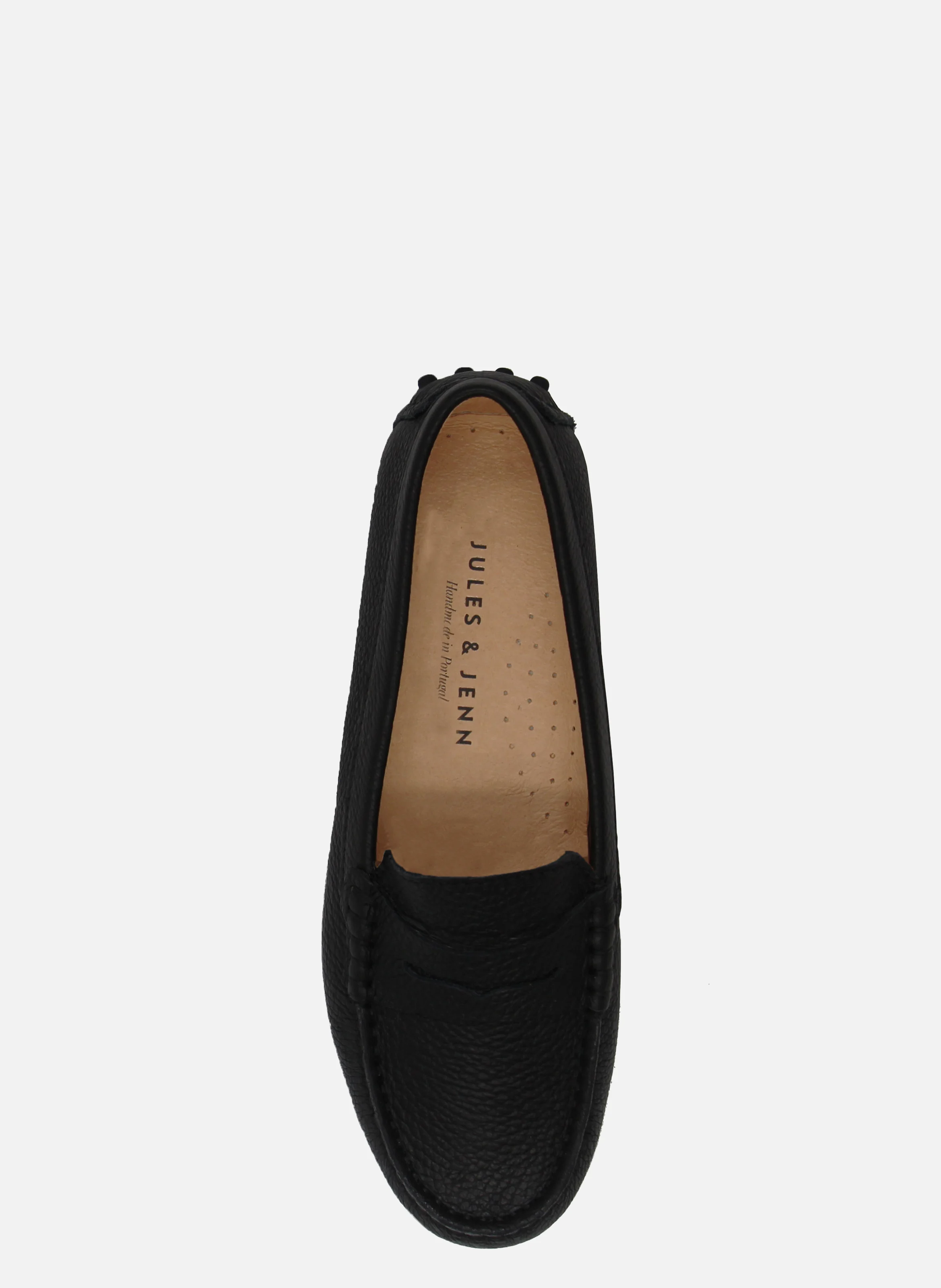 Mocassins femme cuir grainé | Noir