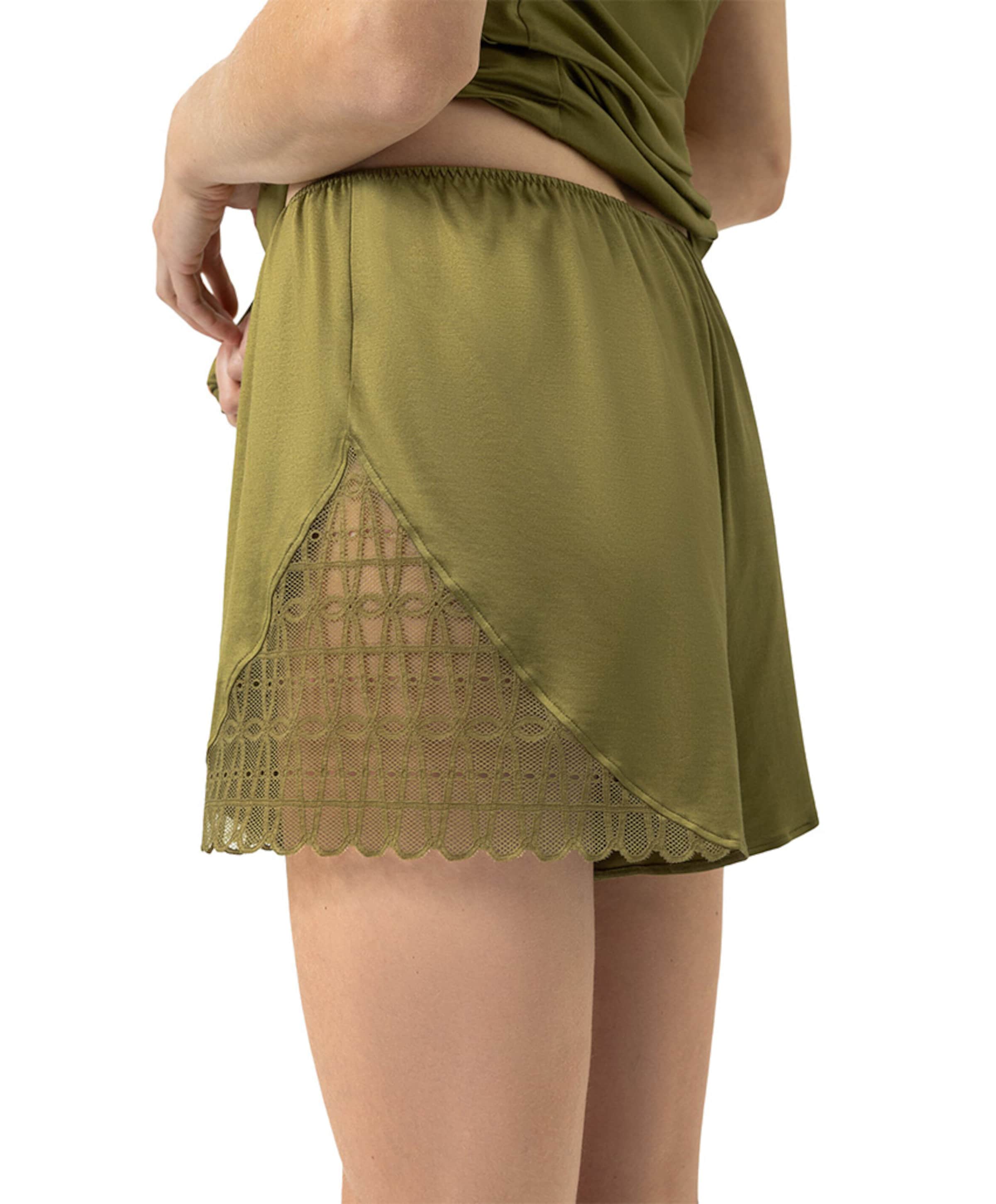 Mey Dames pyjamashort groen