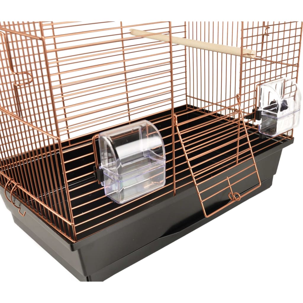Cage à oiseaux numfor 1 cuivre 51x30x60 cm