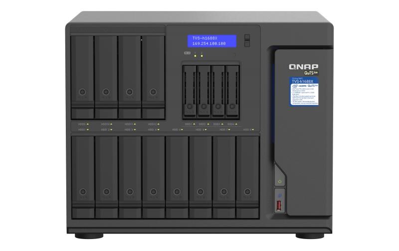 NAS TVS-H1688X-W1250-32G 16 bay<br>NAS mit 16 Laufwerkschächten