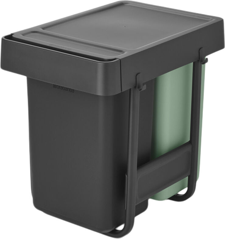 Brabantia Sort&Go Indbygningsmodul, 2x15L Dark grey