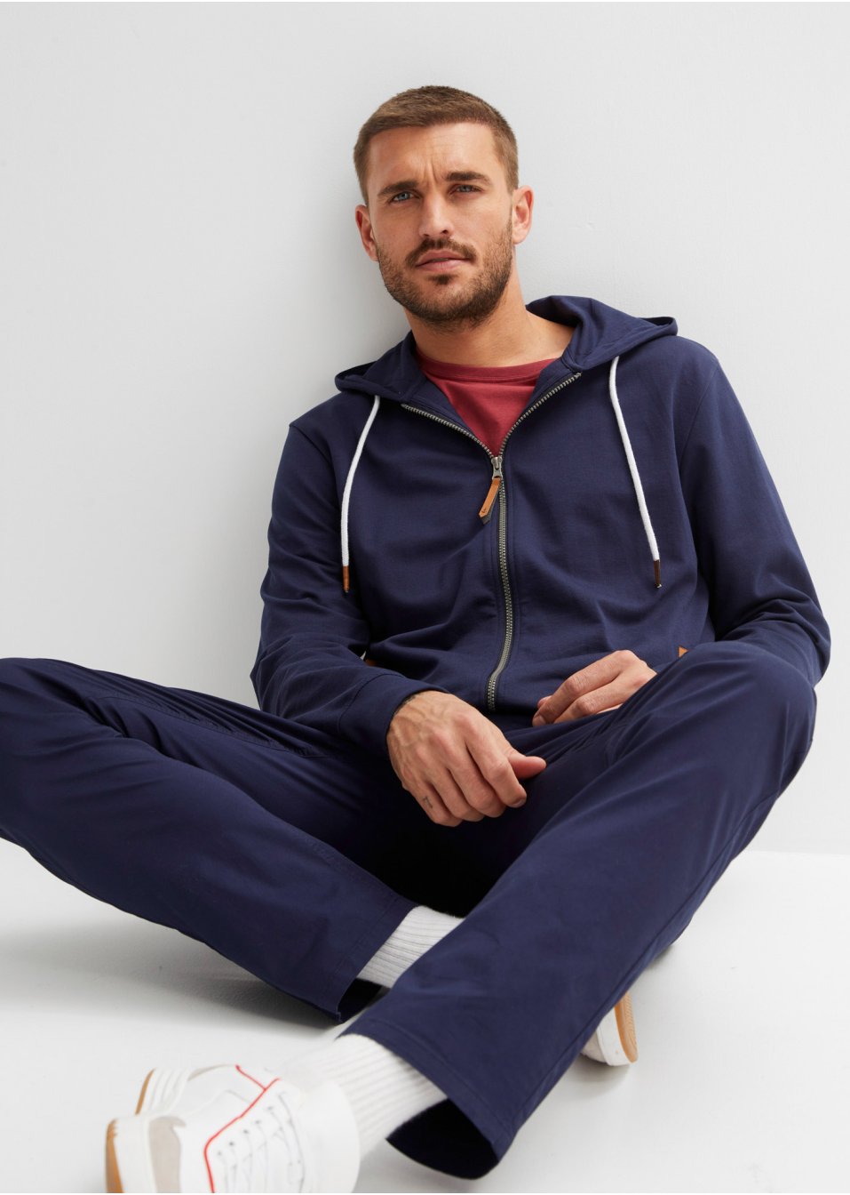Gilet sweat-shirt à capuche avec polyester recyclé