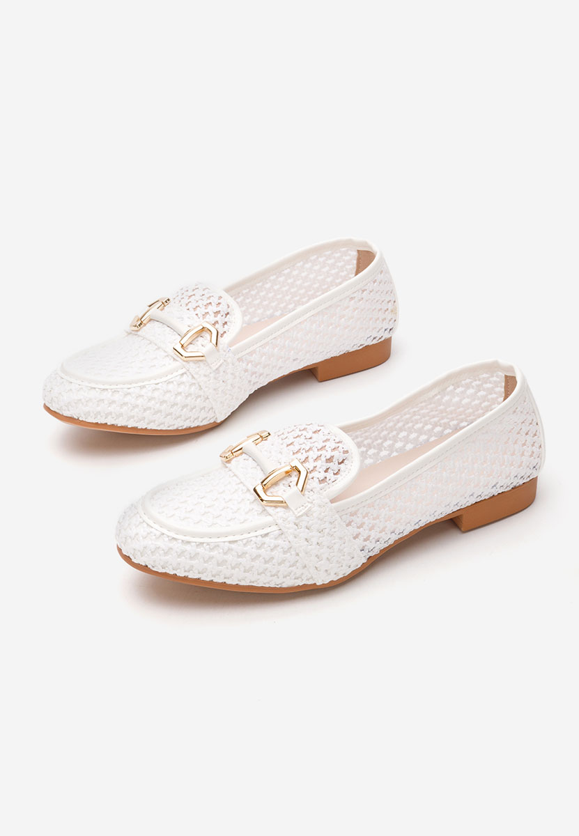 Mocassins femme blancs Agripina