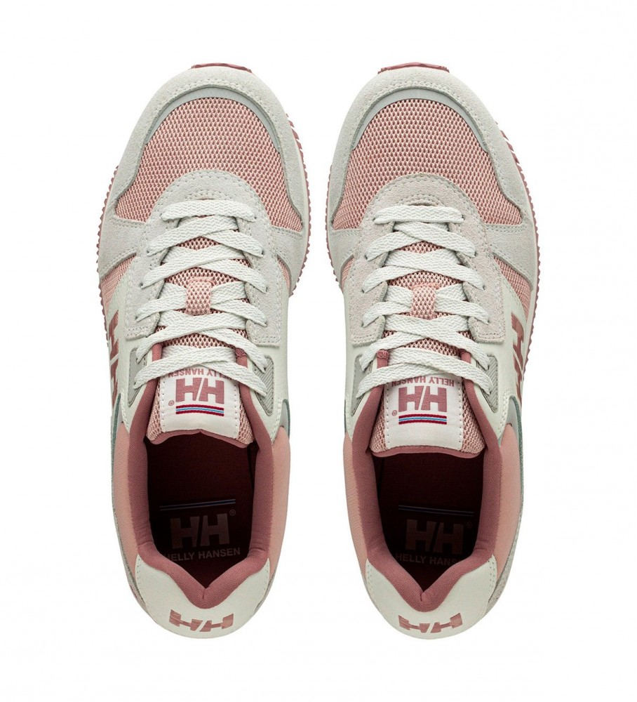 Tênis de couro Helly Hansen Anakin, rosa e branco.