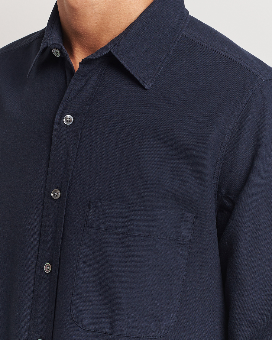 A Day's March Mason Dyed Oxford Shirt Navy
