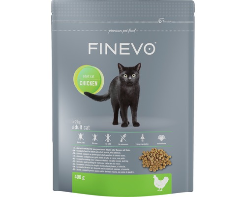 FINEVO Droogvoer voor volwassen katten Kip 0,4 kg