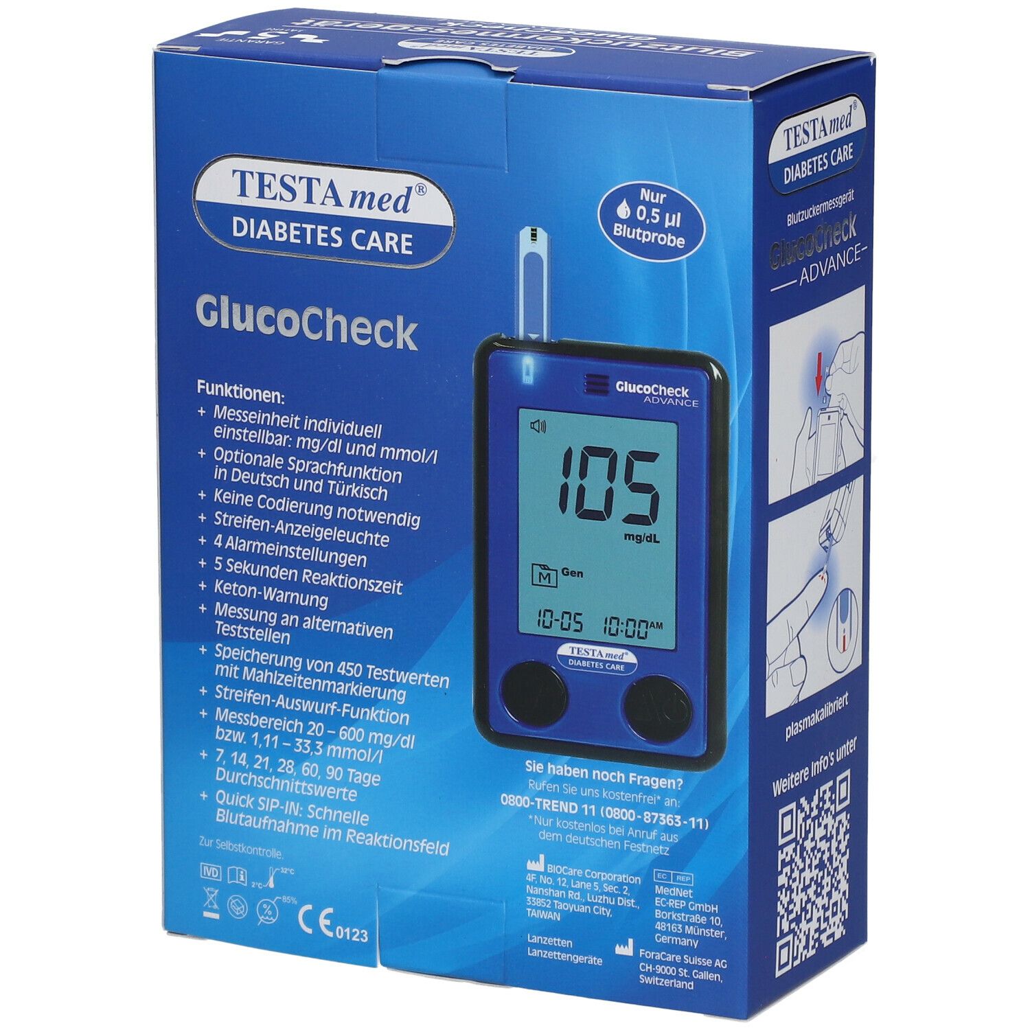 TESTAmed® GlucoCheck ADVANCE