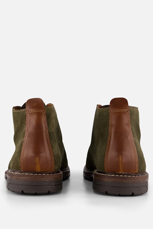 Rieker Veterschoenen groen Suede