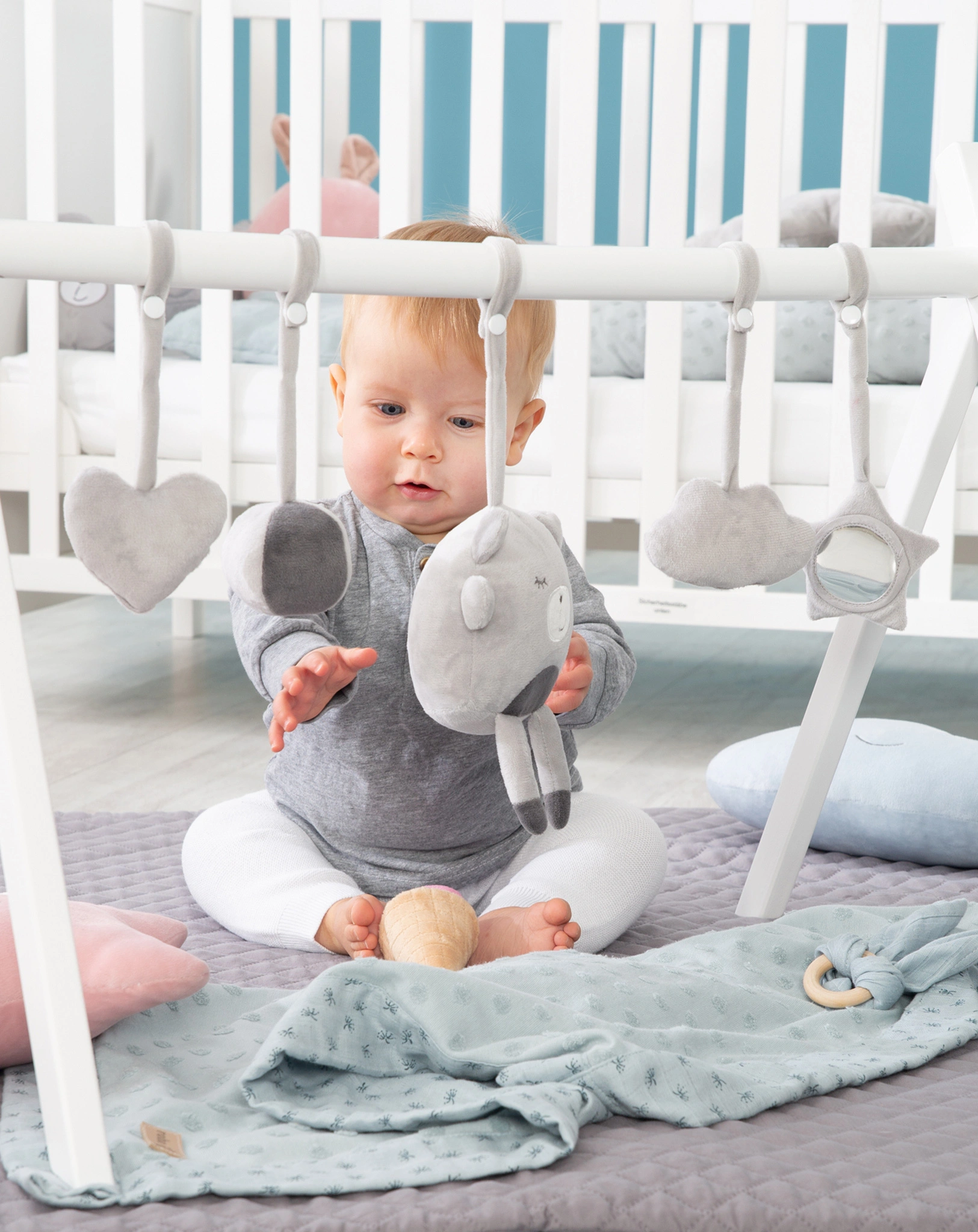 Babygym Holz weiß