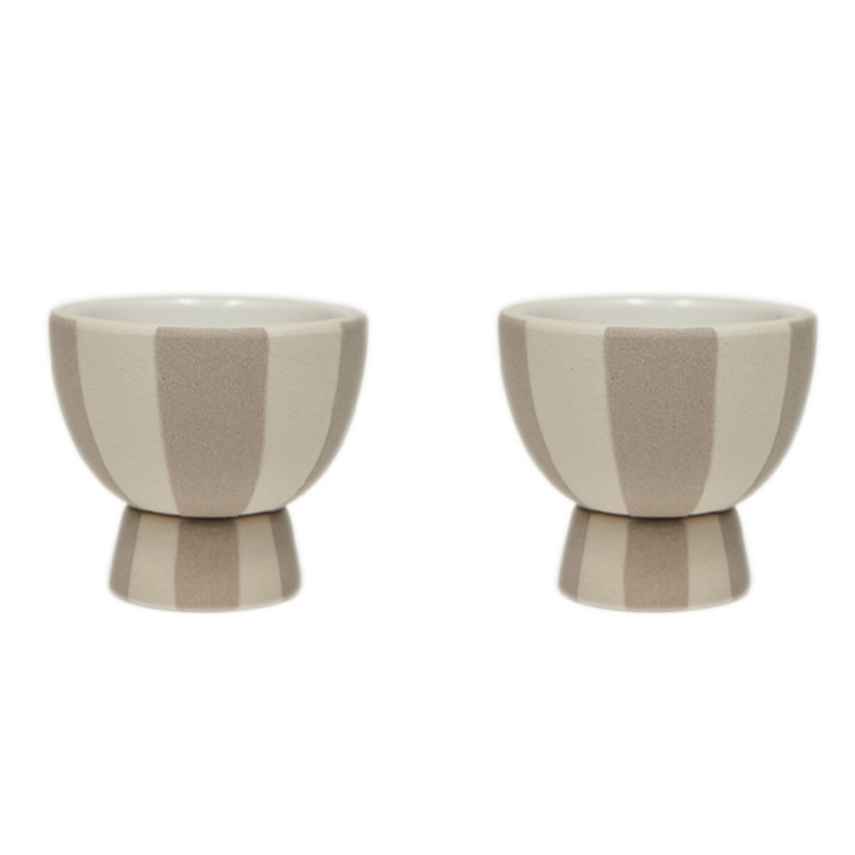 Toppu eggeglass 2 stk, clay