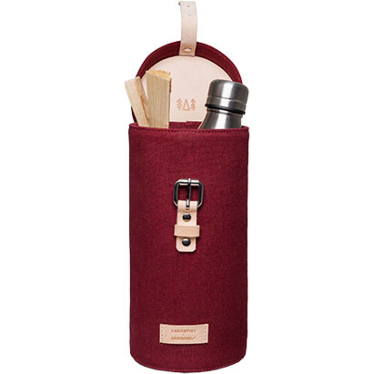 Cylinderformet Knivveske Gesunda Burgundy
