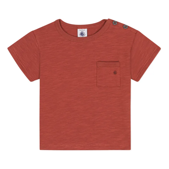 Petit Bateau T-shirt Marmiton Jersey Flammé | Terracotta