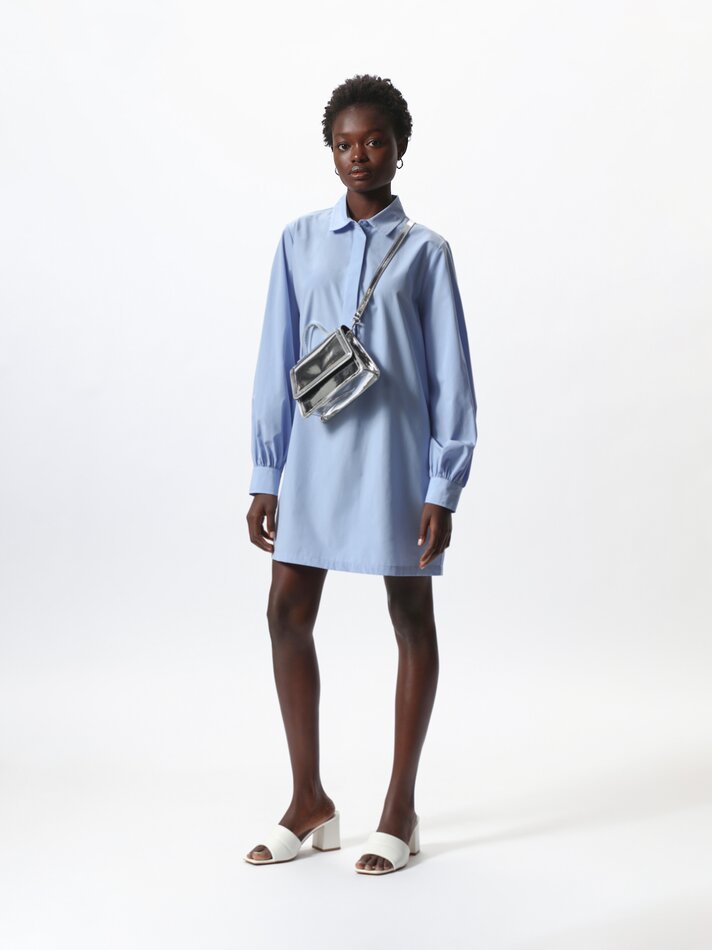 Vestido camisa - Azul claro