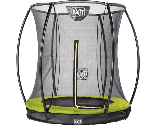 EXIT Silhouette Ground trampoline met veiligheidsnet Ø 183 cm lime