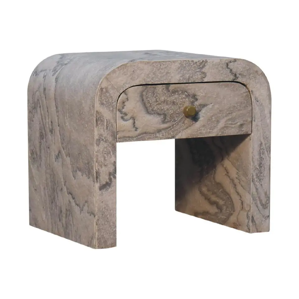 Artisan Furniture Solid hout Nouveau Nachtkastje