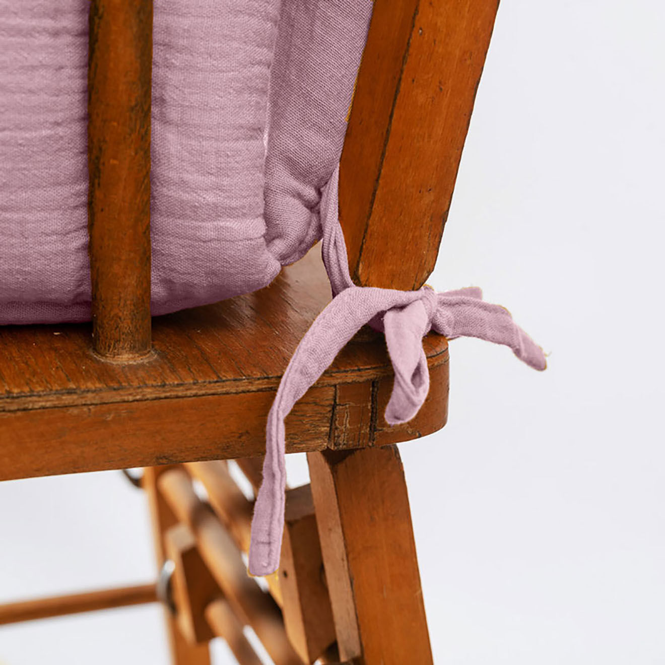 Papate Coussin de Chaise Haute en Coton Bio rose - 31x16x27 cm