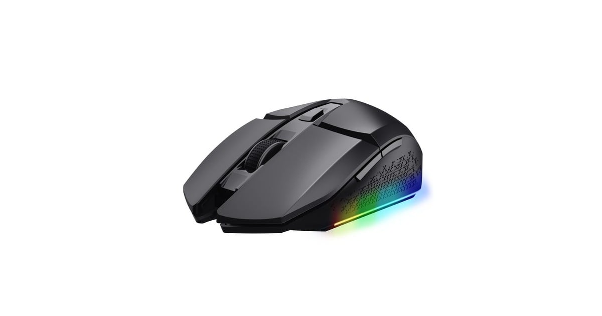 TrustGXT 110 Felox verlichte draadloze gaming muis  (Zwart, RGB | 800 - 4800 dpi)
