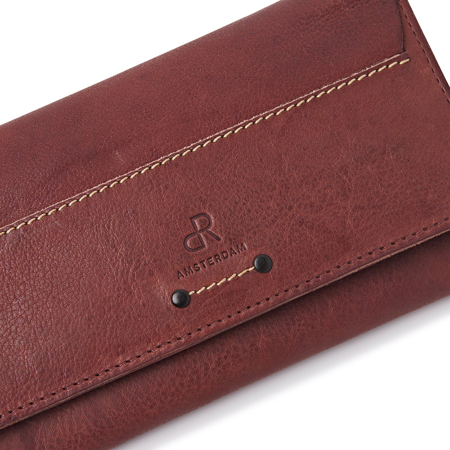 dR Amsterdam Tampa Damesportemonnee brown