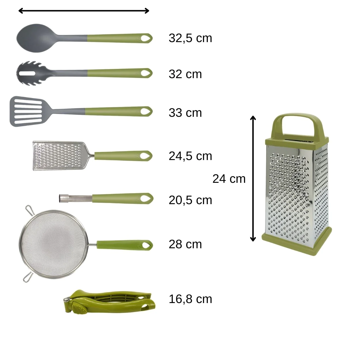 Ensemble de 8 ustensiles de cuisine Gamme Zéro Fackelmann