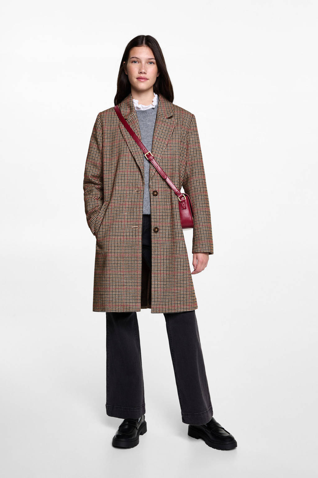 MANGO TEEN manteljas bruin