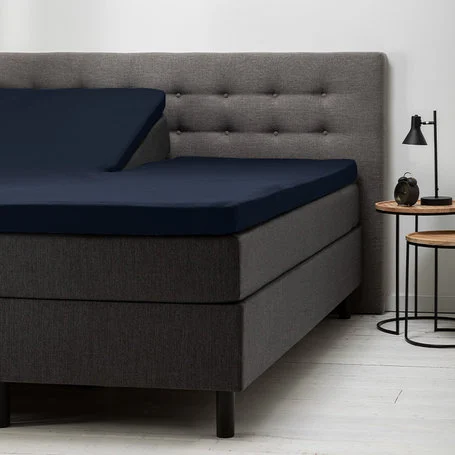 Hoeslaken Comfort Stretch - Splittopper - Navy