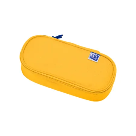 Oxford Federmäppchen oval gelb - mit Gummiband