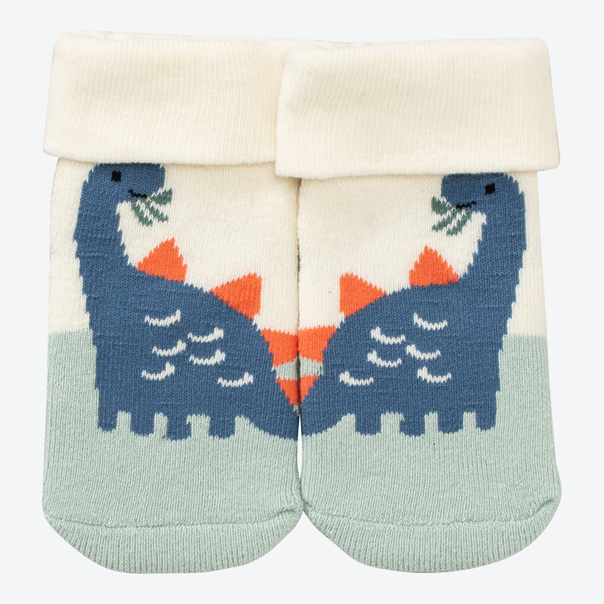 Baby-Jungen-Frottee-Socken mit Dino-Design, 3er-Pack