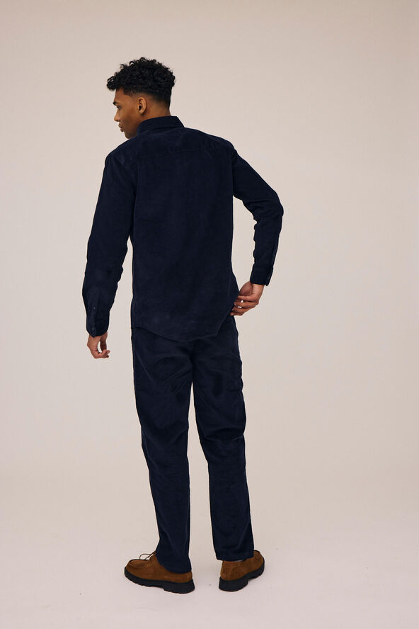 Magasin du Nord Collection Corduroy 1 shirt - Organic GOTS Night sky